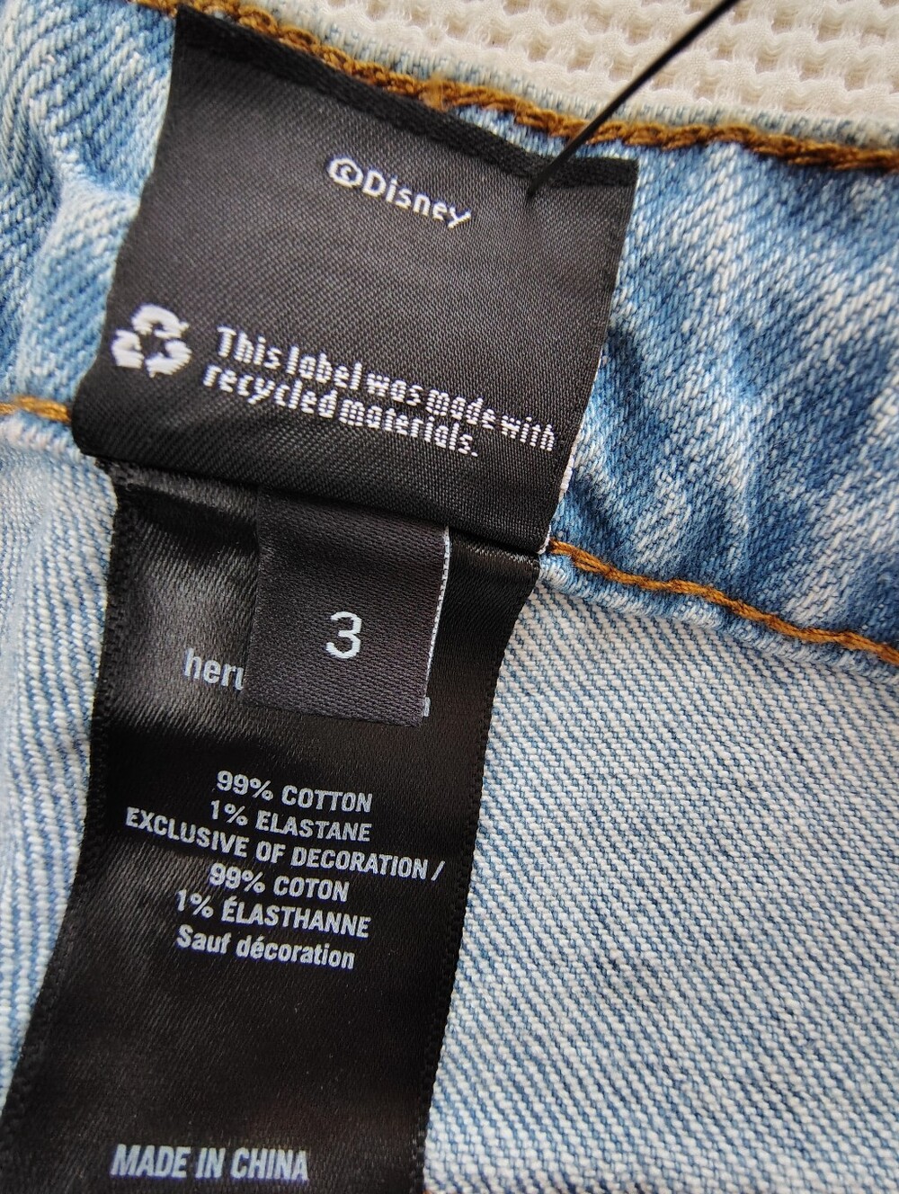 Disney Mickey Mouse Light Wash Denim Jeans Size 3. - Picture 10 of 12